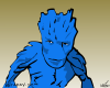 Blue Man Groot