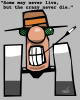 Vector graphic image by Mike Martinet of Hunter S Thompson in a hat with sunglasses and a cigarette holder as a head on wheels