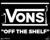 Vector graphic image by Mike Martinet of Vons Supermarket logo the Vans shoe logo style